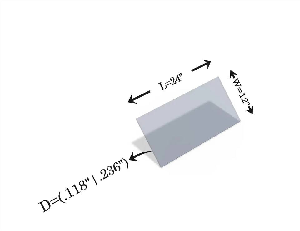 Laser Safety Window Acrylic Sheet Viewing 10600nm CO2 Laser Machine Customizable Size